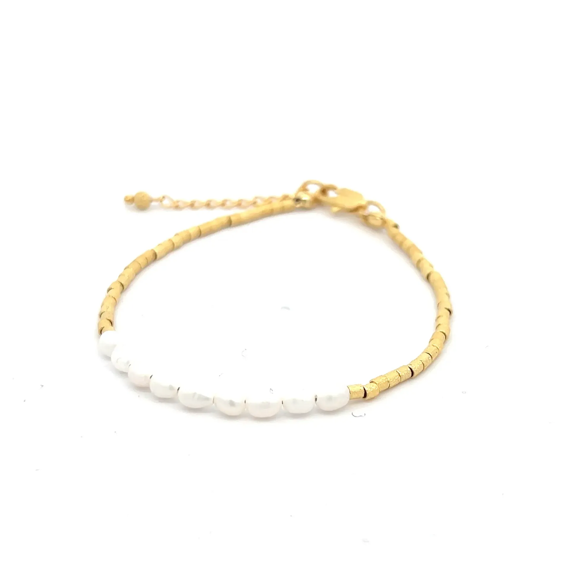 [BR014G] Atlas Pearls Bracelet (Placcato Oro)