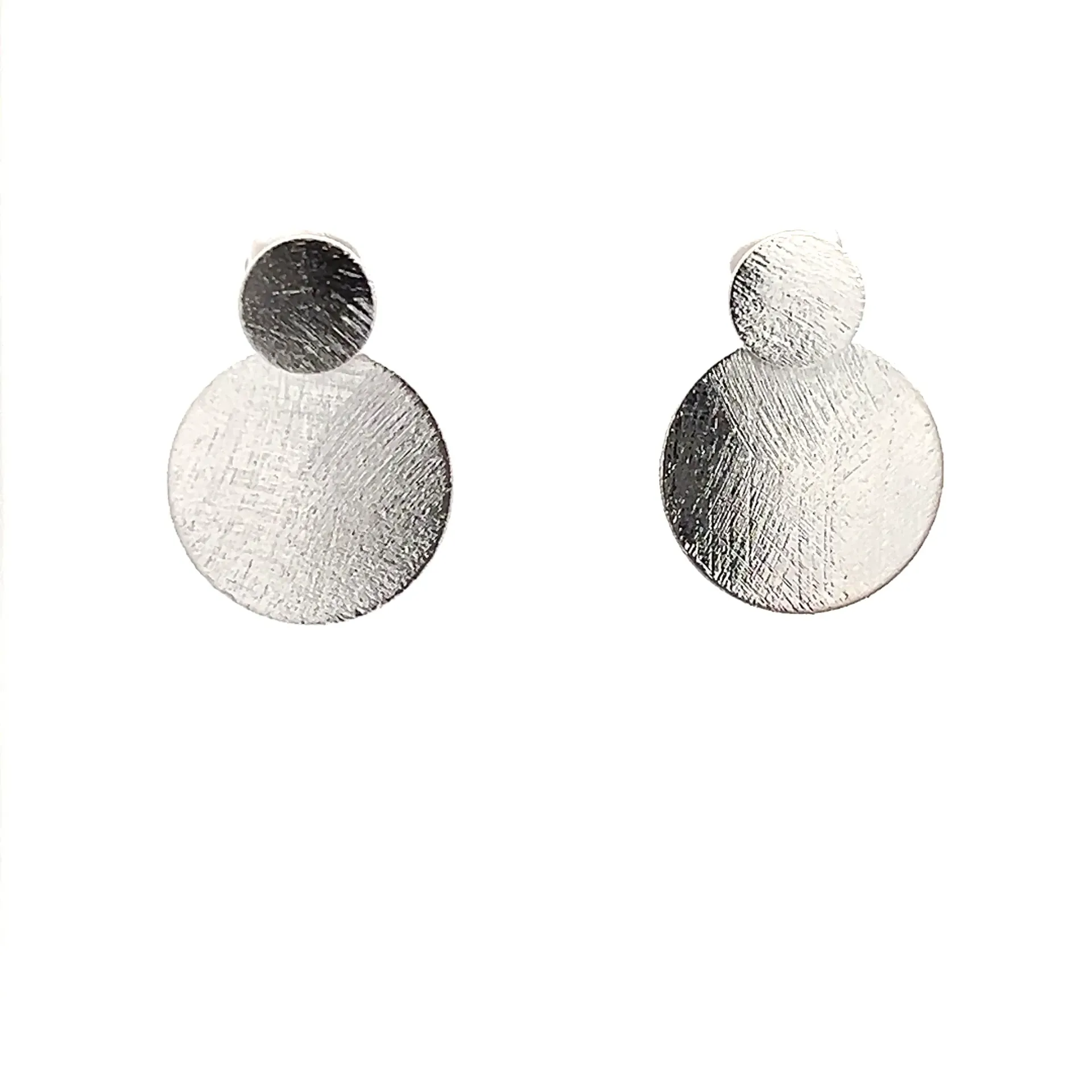 [OF027R] Ada Earrings Rhodium Plated