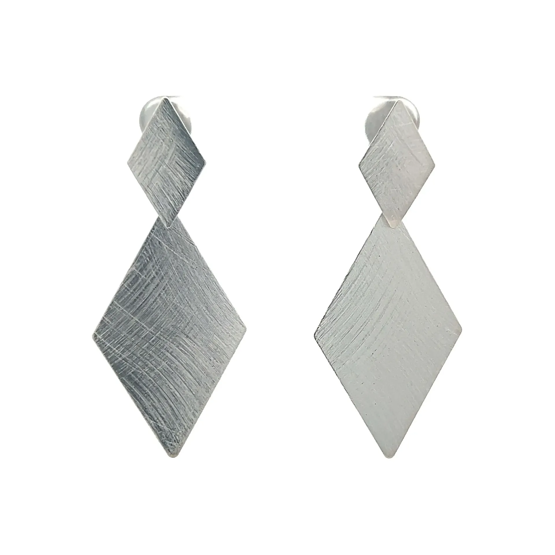 Frida Earrings Rhodium Plated