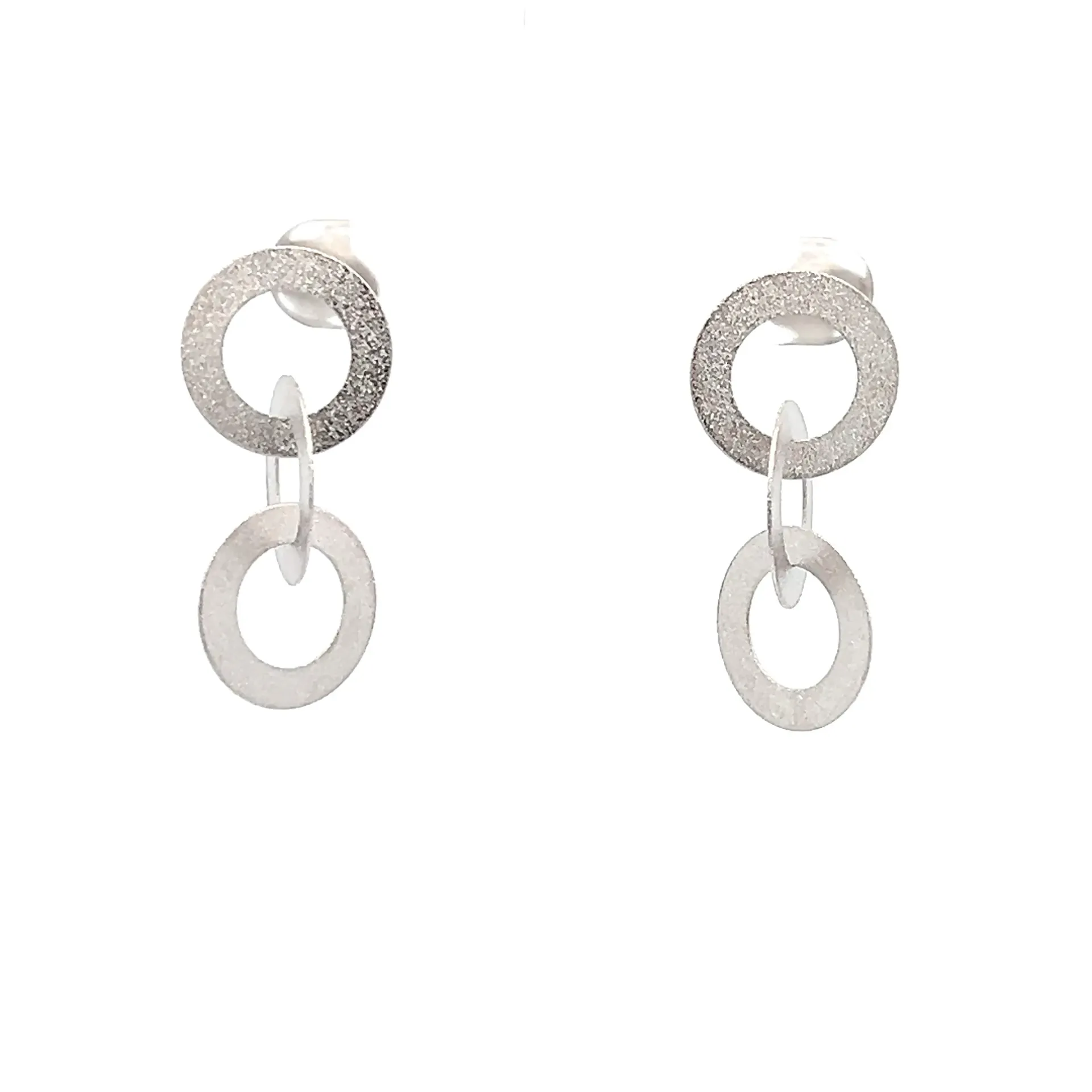 Lisa Earrings Rhodium Plated