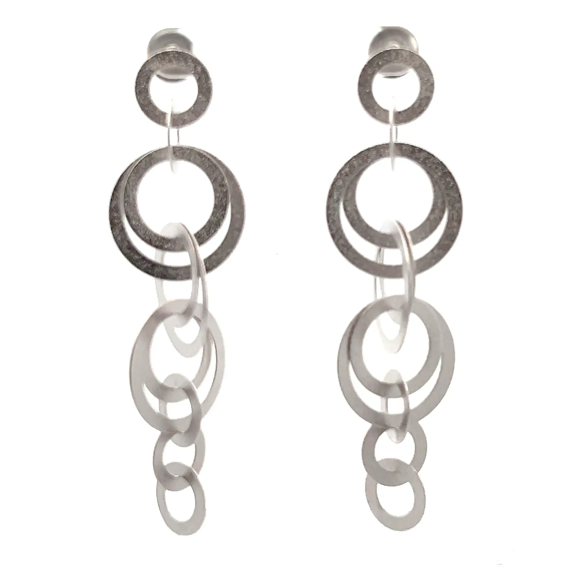 Lola Earrings Rhodium Plated