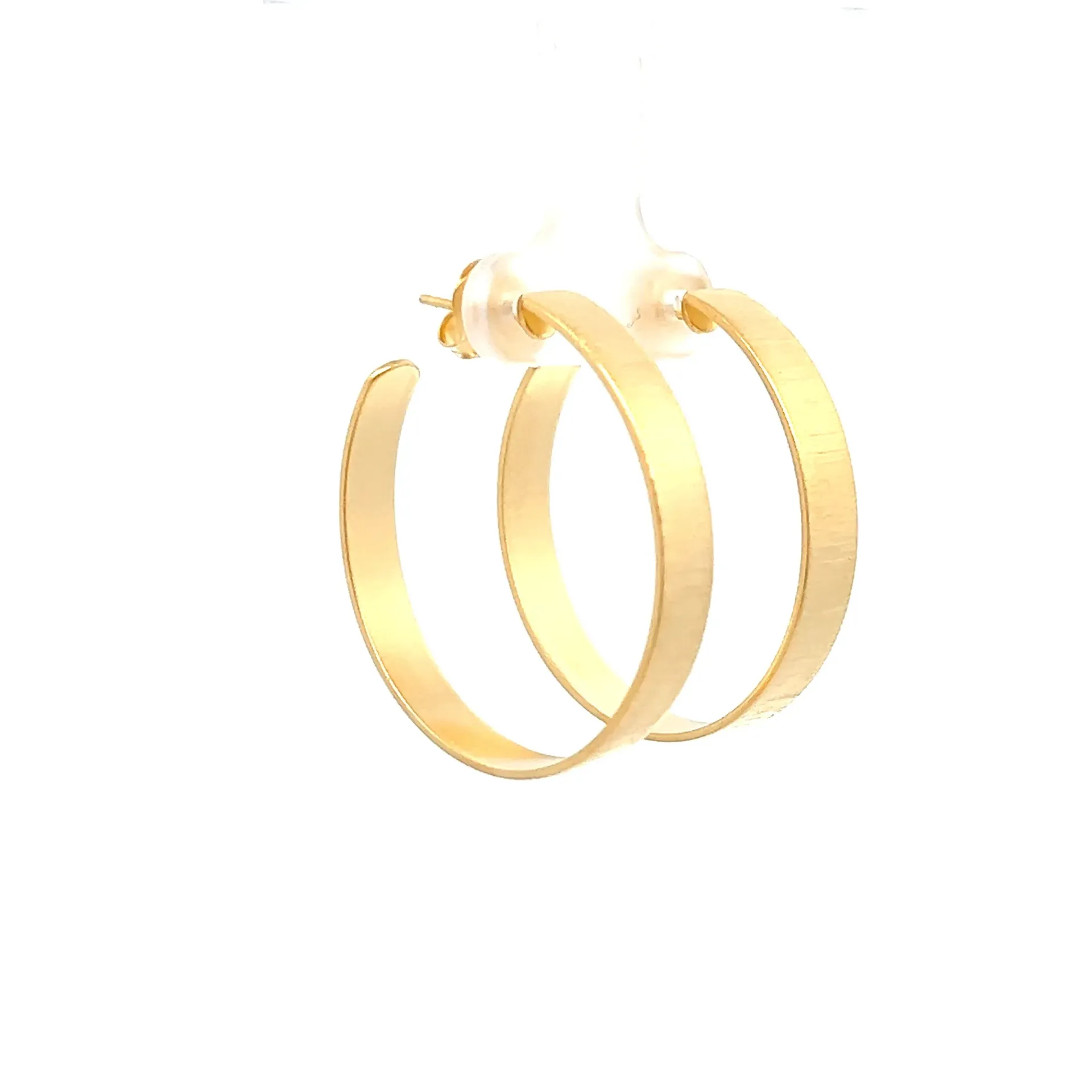 Hoops Large Gold Plated