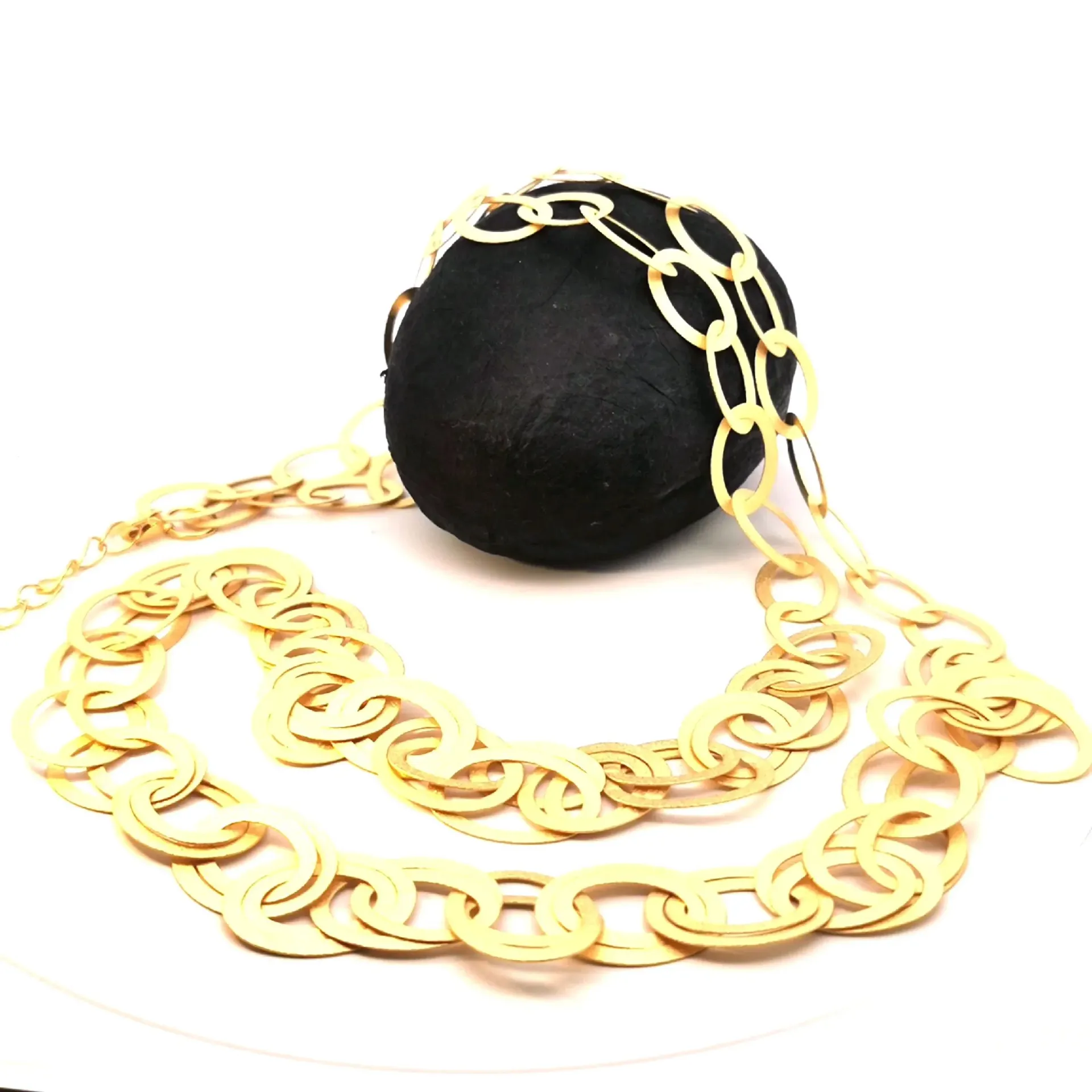 [CF007G] Collana Doppia Leonora (Placcato Oro)